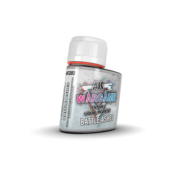 AK Interactive Wargame Enamel Liquid Pigments - Battle Ashes 35 ml
