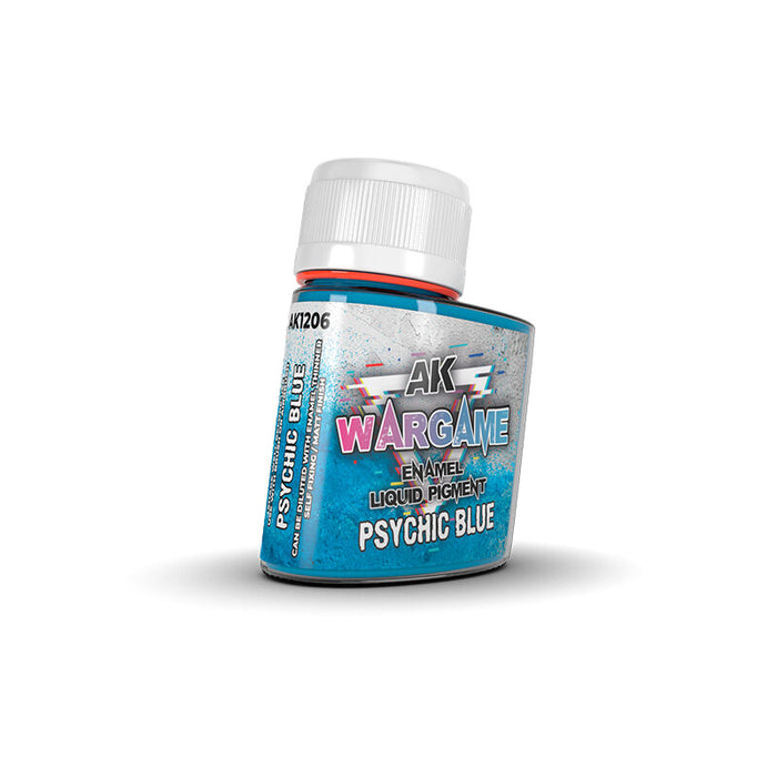 AK Interactive Wargame Enamel Liquid Pigments - Psychic Blue 35 ml