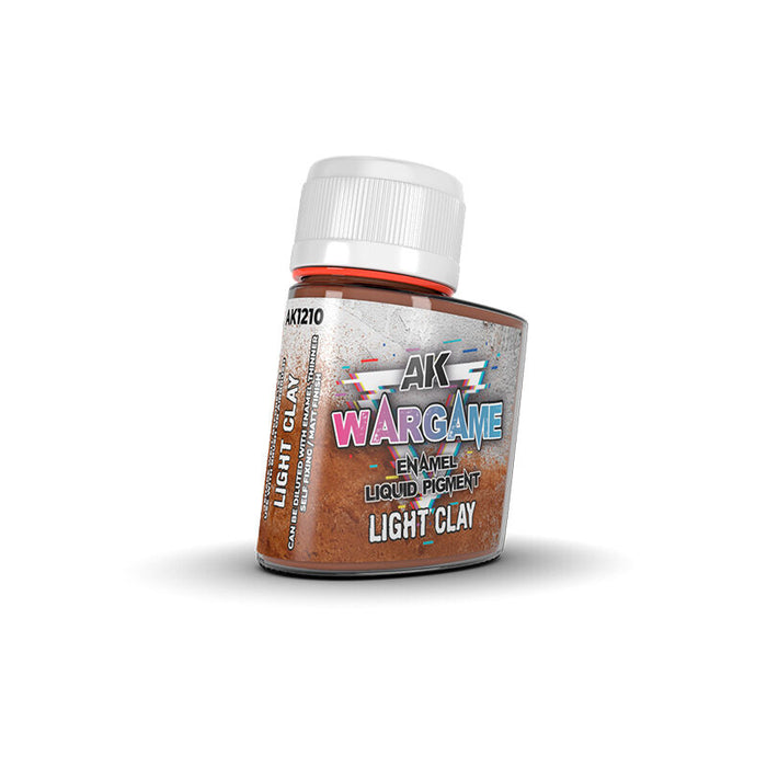 AK Interactive Wargame Enamel Liquid Pigments - Light Clay 35 ml