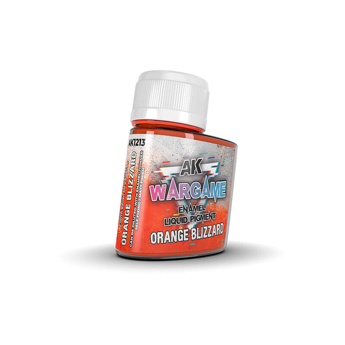 AK Interactive Wargame Enamel Liquid Pigments - Orange Blizzard 35ml