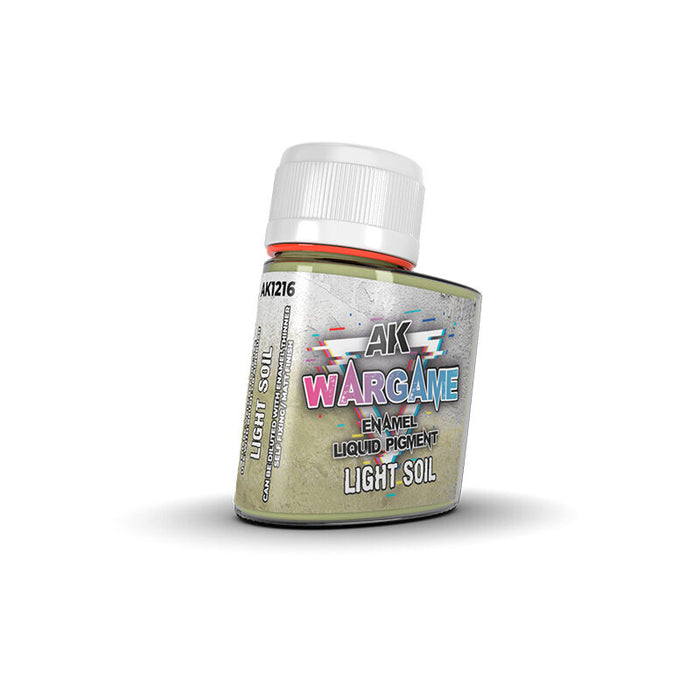 AK Interactive Wargame Enamel Liquid Pigments - Light Soil 35 ml