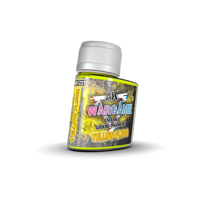 AK Interactive Wargame Enamel Liquid Pigments - Yellow Fluor 35ml