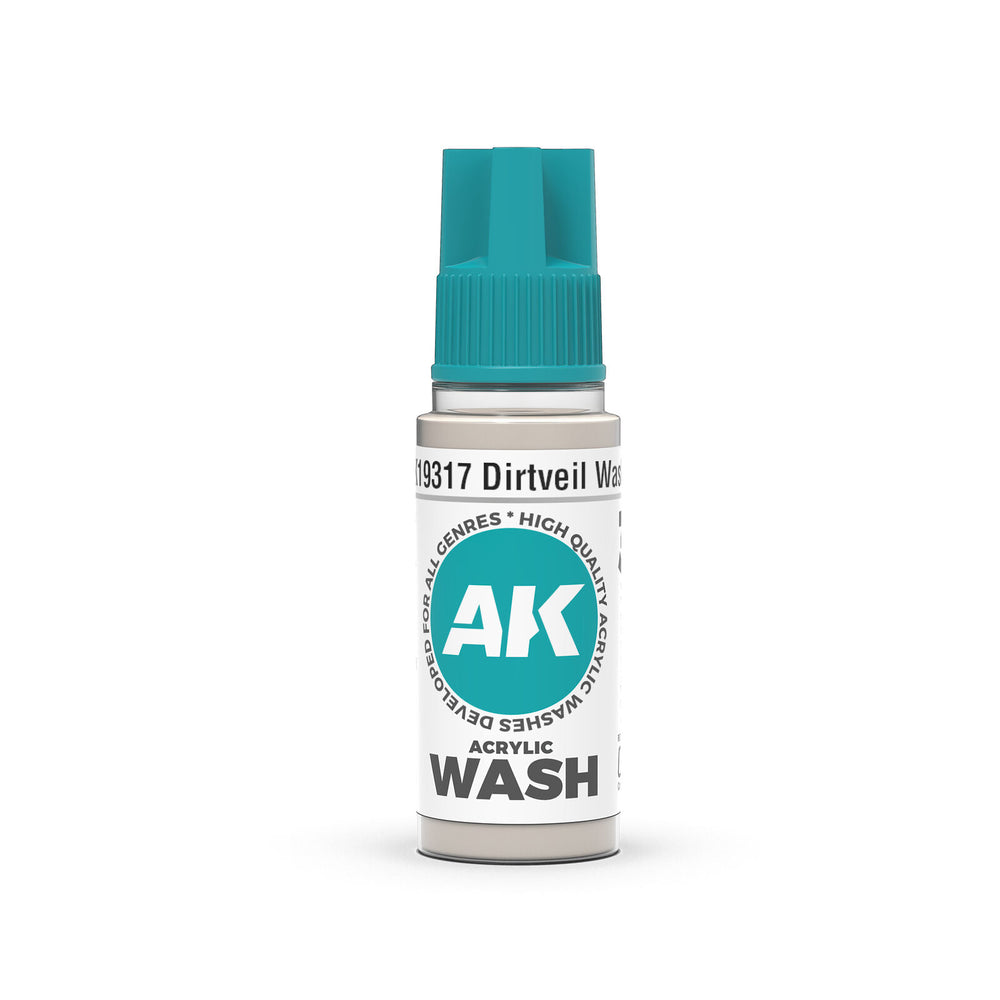 AK Interactive Acrylic Wash: Dirtveil Wash 18ml.