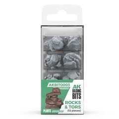 AK Interactive Basing Bits - Rocks & Tors (12)