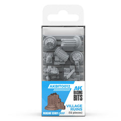 AK Interactive Basing Bits - Village Ruins (12)