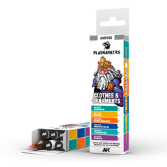 AK Interactive Playmarkers Set - Clothes & Ornaments (6 Colours)