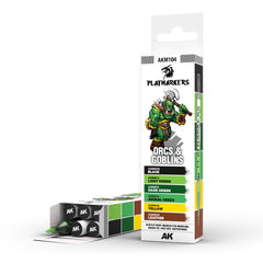 AK Interactive Playmarkers Set - Orcs & Goblins (6 Colours)