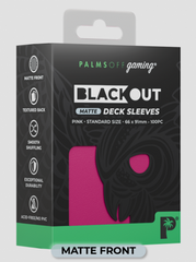 Palms Off Gaming - BLACKOUT Deck Sleeves - Standard Matte - 100pc