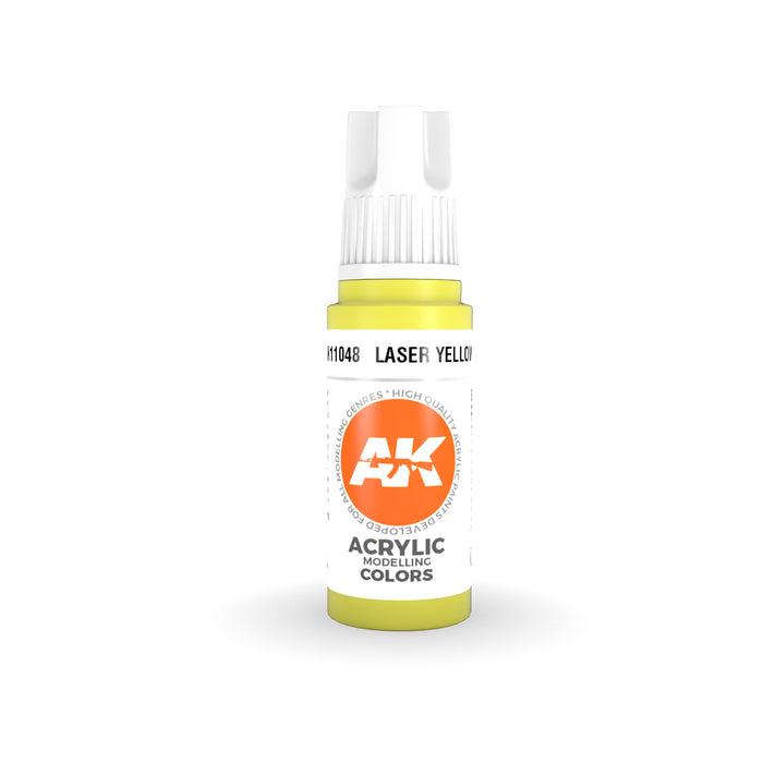 AK Interactive - 3 Gen Acrylics - Laser Yellow 17ml