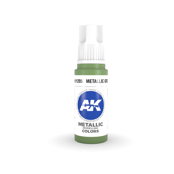AK Interactive - 3 Gen Acrylics - Metallic Green 17ml
