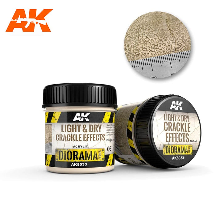 AK Interactive Dioramas - Light & Dry Cackle Effects 100ml