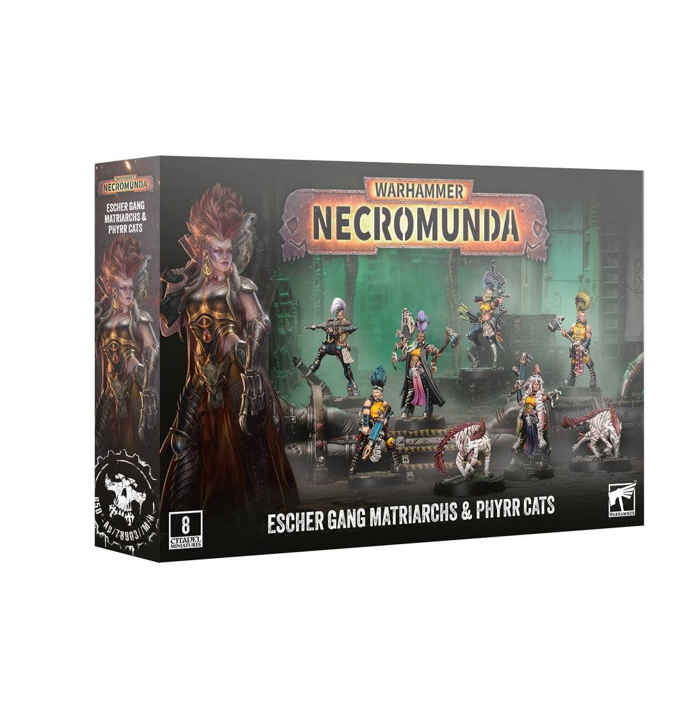Necromunda: Escher Gang Matriarchs & Phyrr Cats.