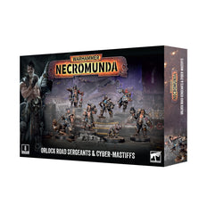 Necromunda: Orlock Road Sergeants & Cyber-Mastiffs.