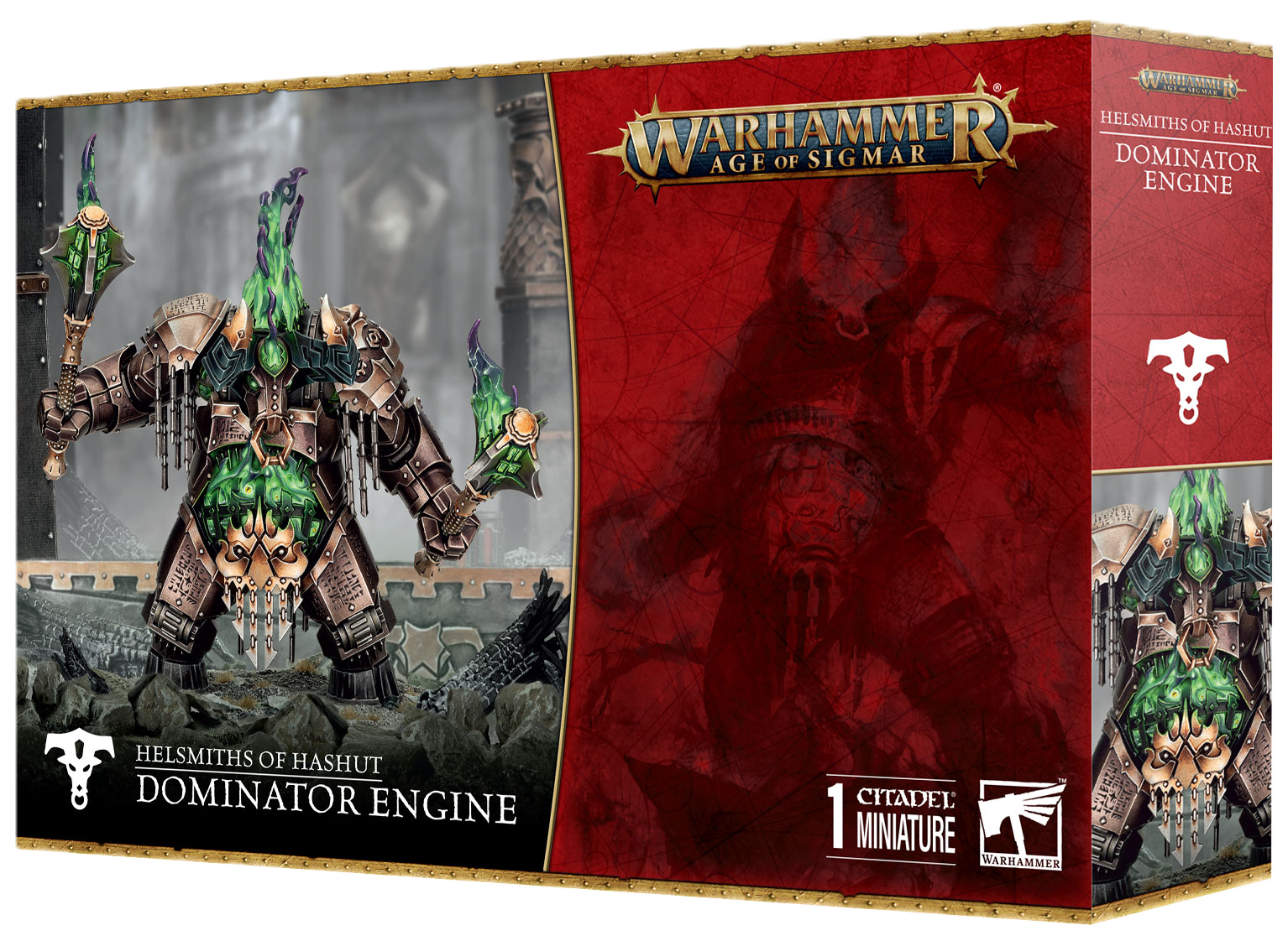 Warhammer Age Of Sigmar - Helsmiths Of Hashut : Deathshrieker Rocket Battery / Tormentor Bombard - Figurine Plastique à Monter Et Peindre