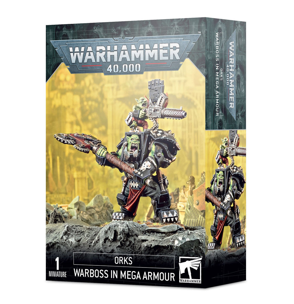 Warhammer 40k 40000 Orks: Ork Warboss In Mega Armour
