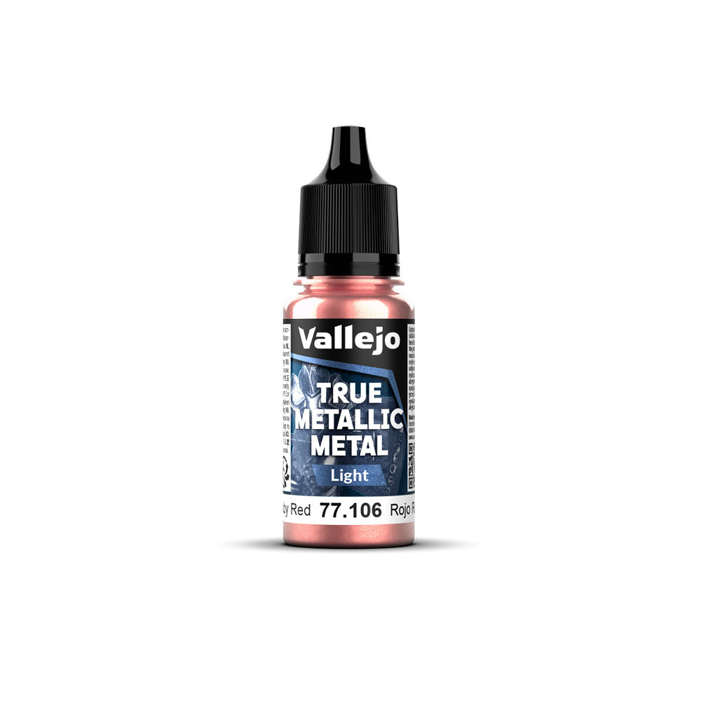 Vallejo True Metallic Metal Light Ruby Red 18 ml