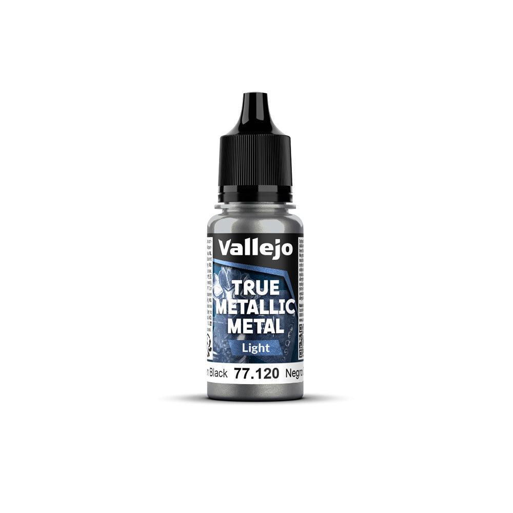 Vallejo True Metallic Metal Light Obsidian Black 18 ml