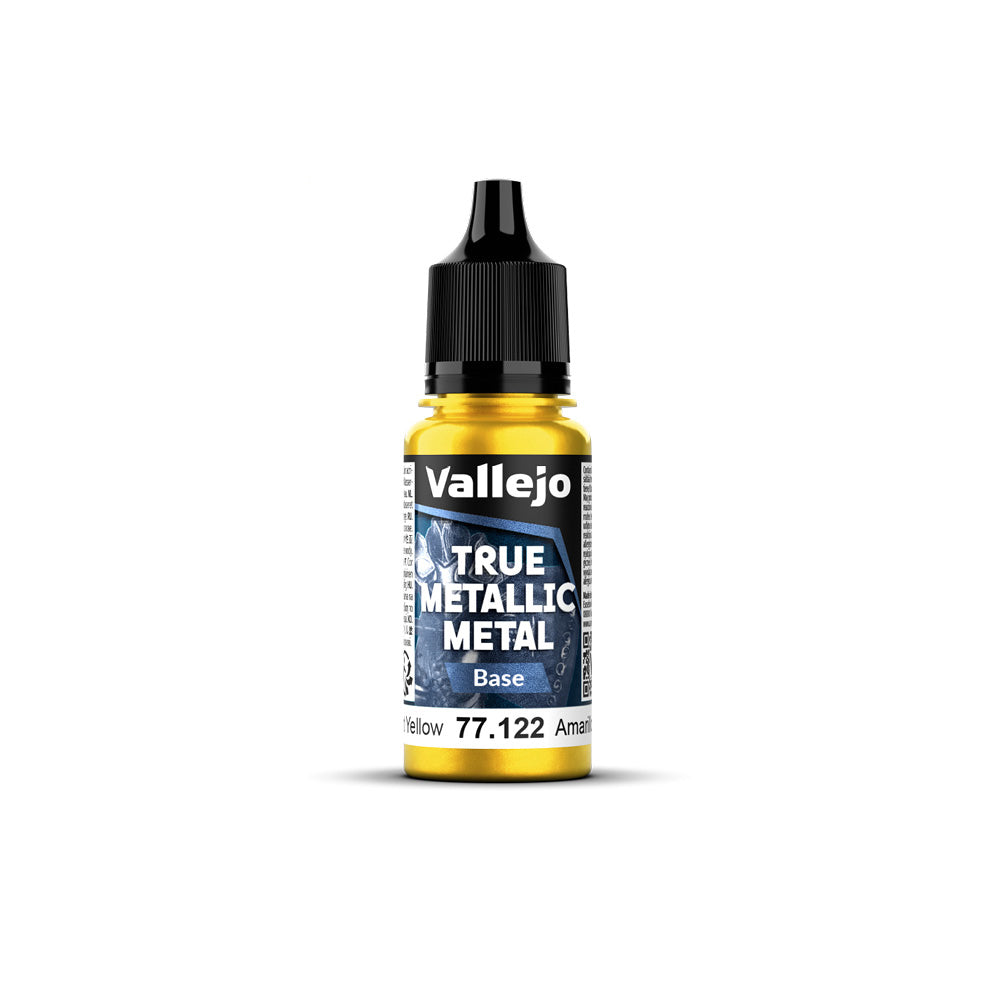 Vallejo True Metallic Metal Base Radiant Yellow 18 ml