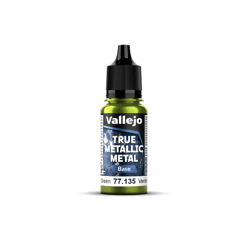 Vallejo True Metallic Metal Base Amber Green 18 ml