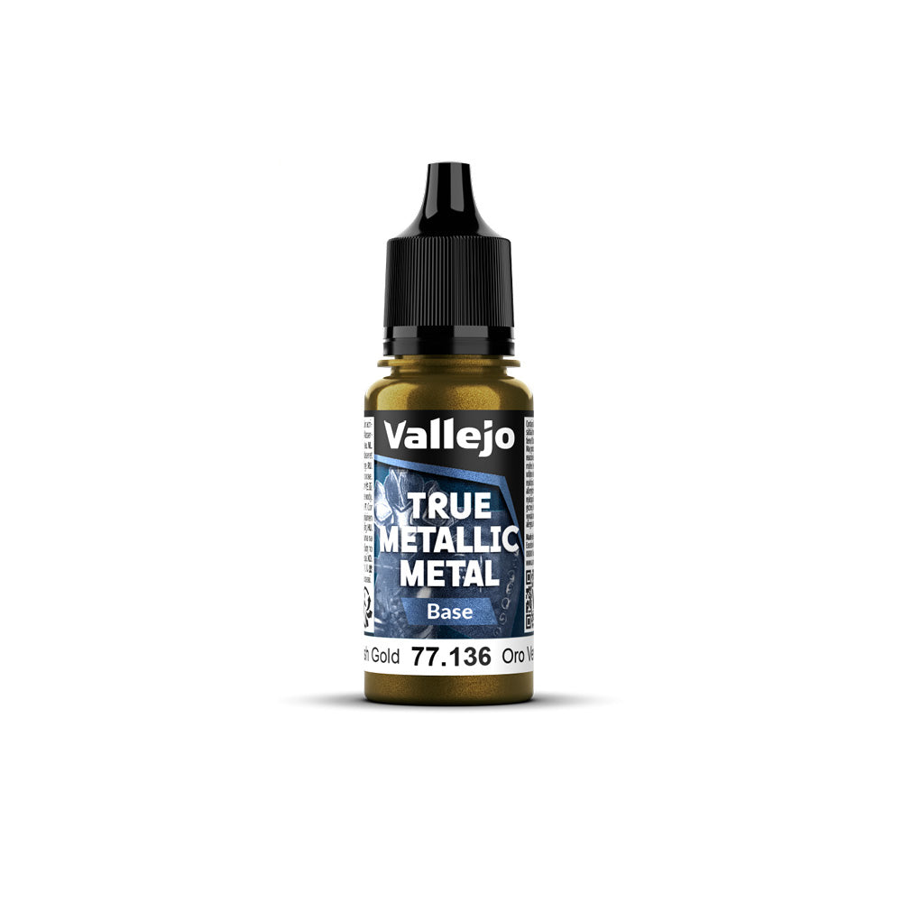 Vallejo True Metallic Metal Base Greenish Gold 18 ml