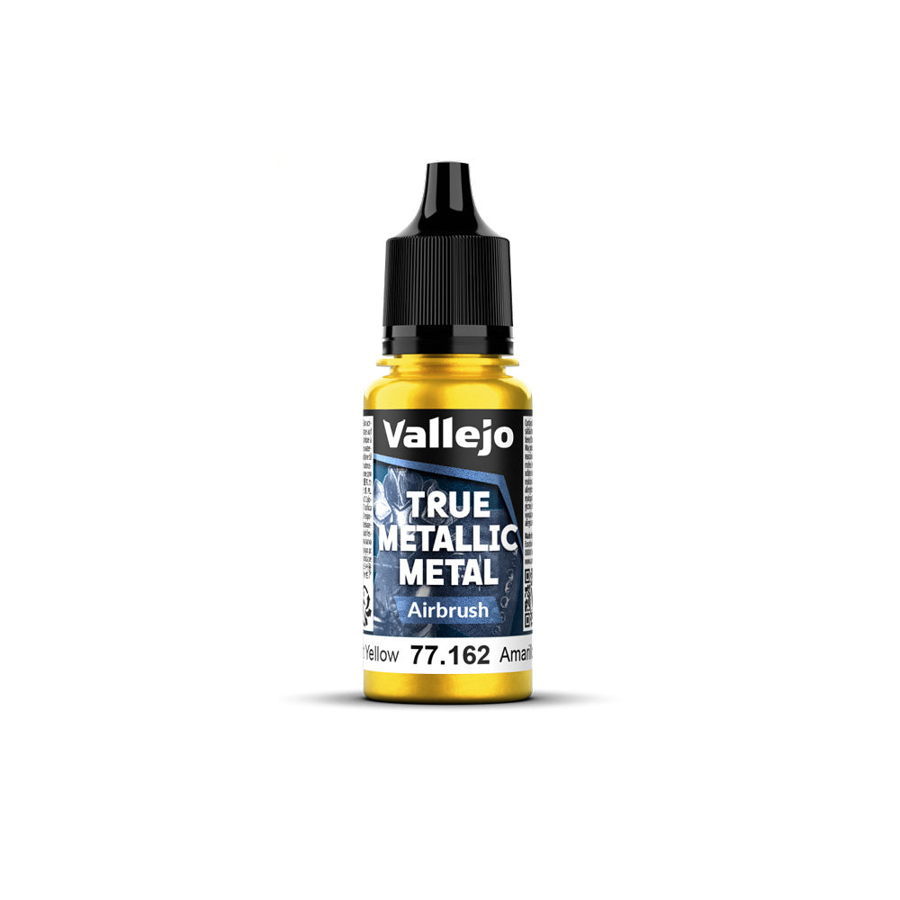 Vallejo True Metallic Metal Airbrush Radiant Yellow 18 ml