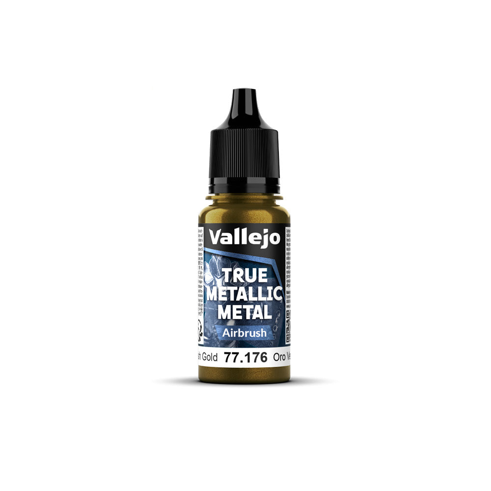 Vallejo True Metallic Metal Airbrush Greenish Gold 18 ml
