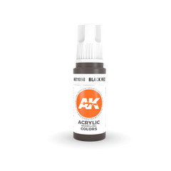 AK Interactive - 3 Gen Acrylics - Black Red 17ml