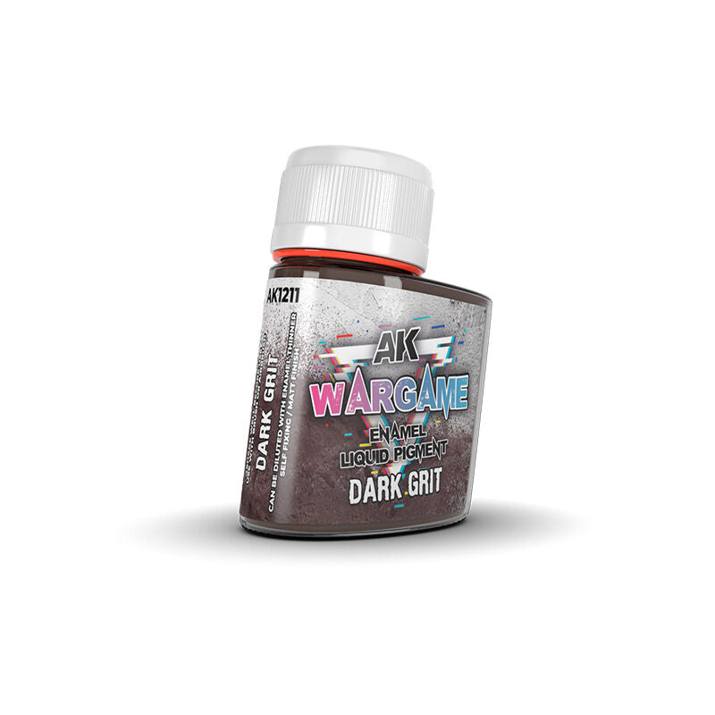 AK Interactive Wargame Enamel Liquid Pigments - Dark Grit 35 ml