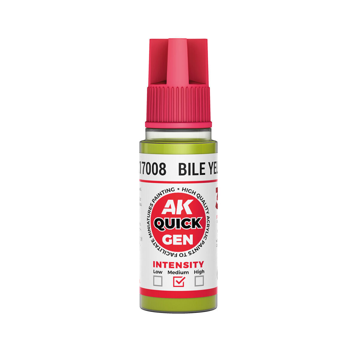 AK Interactive Quick Gen: Bile Yellow - 18ml Acrylic Paint