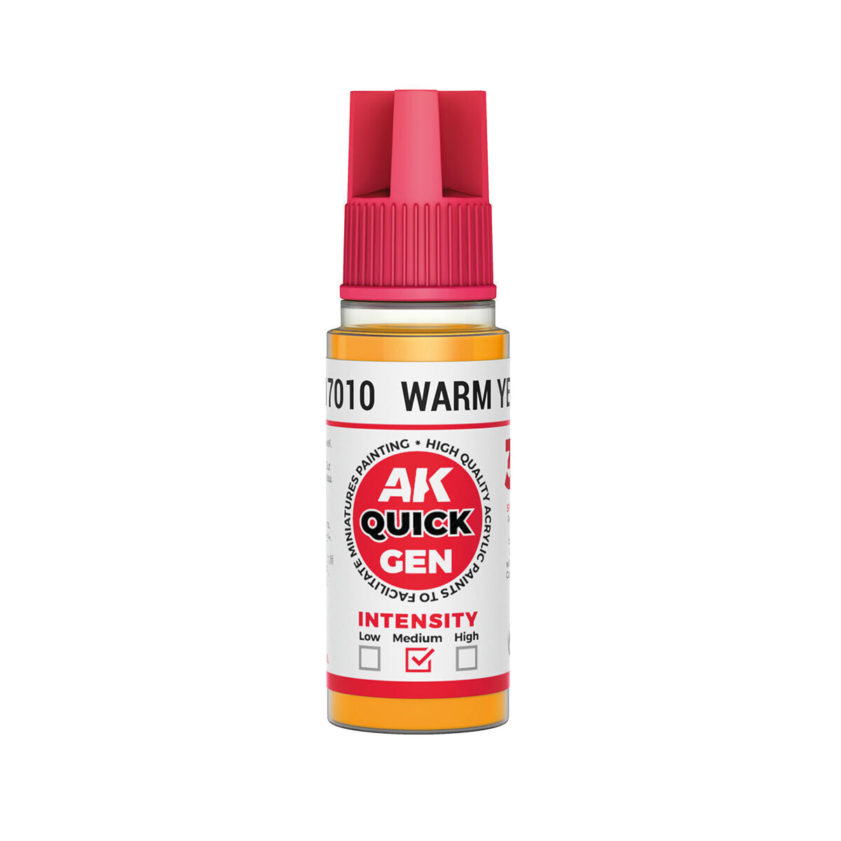 AK Interactive Quick Gen: Warm Yellow - 18ml Acrylic Paint