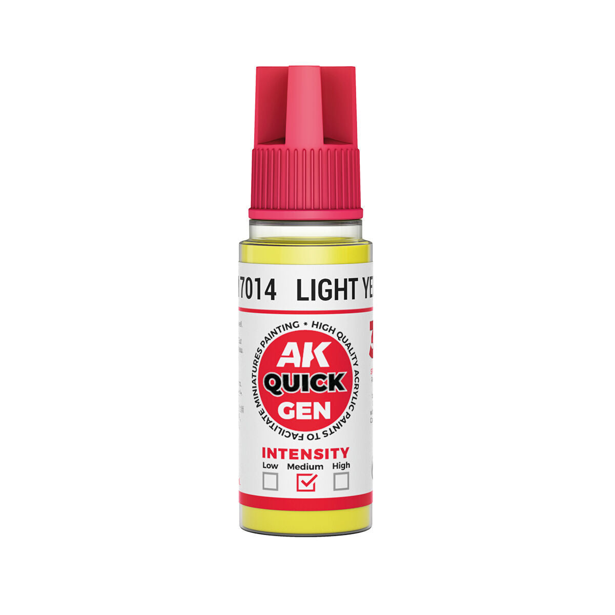 AK Interactive Quick Gen: Light Yellow - 18ml Acrylic Paint