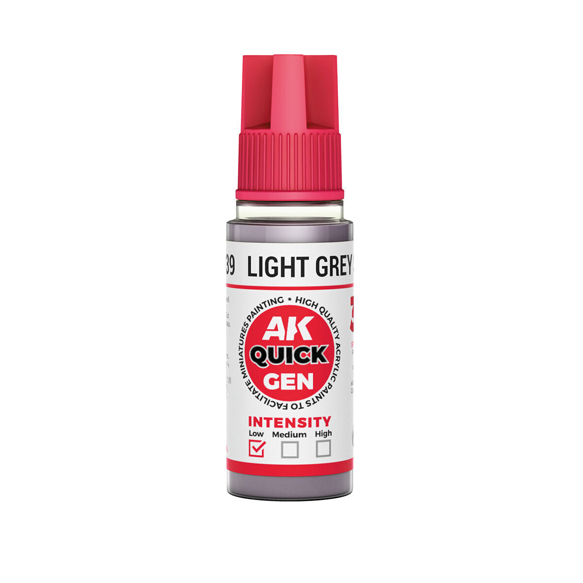 AK Interactive Quick Gen: Light Grey Shadow - 18ml Acrylic Paint