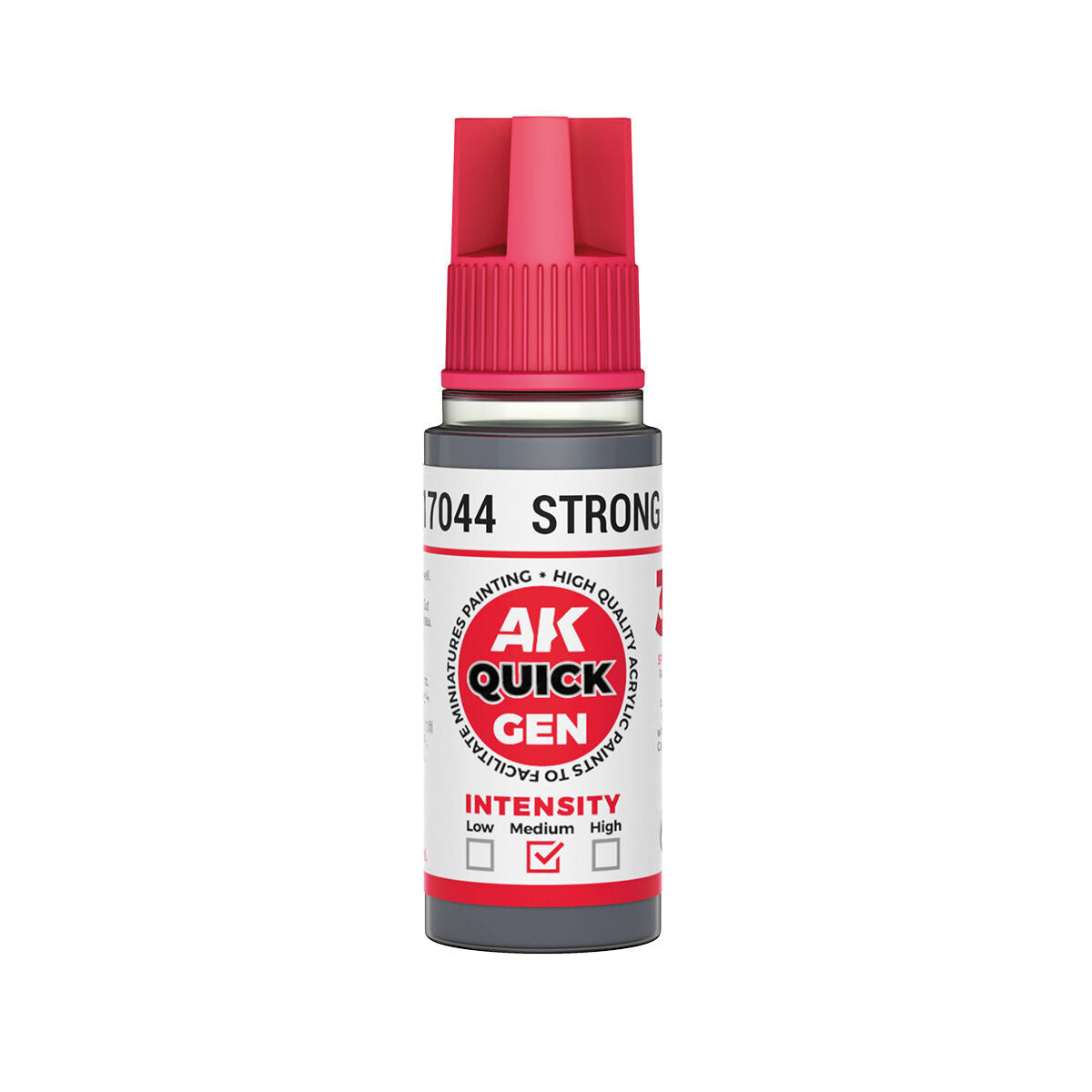 AK Interactive Quick Gen: Strong Grey - 18ml Acrylic Paint