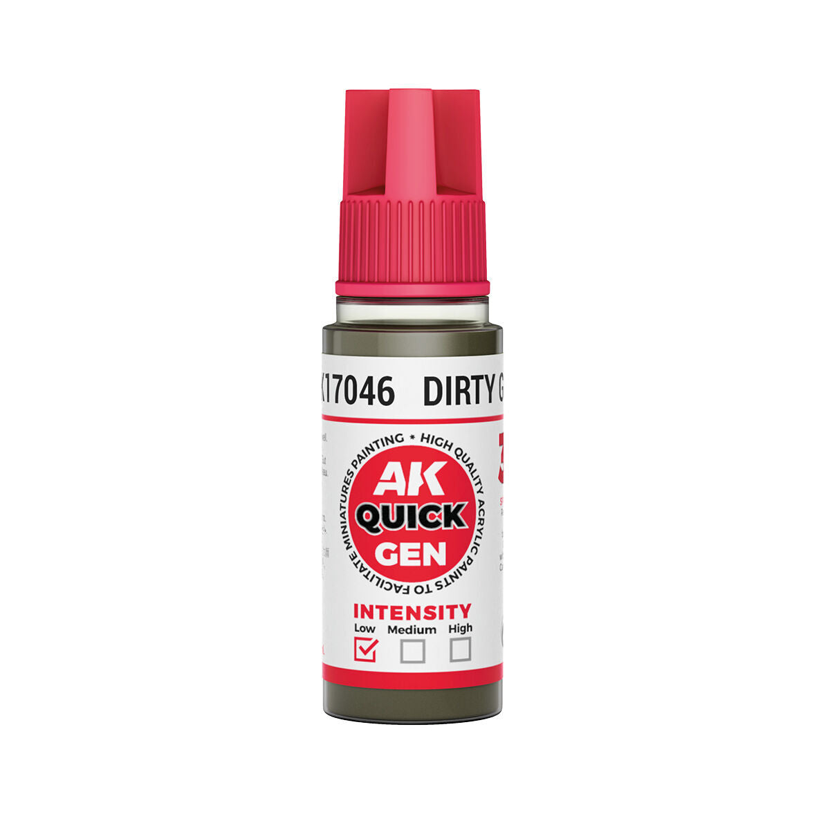 AK Interactive Quick Gen: Dirty Grey - 18ml Acrylic Paint