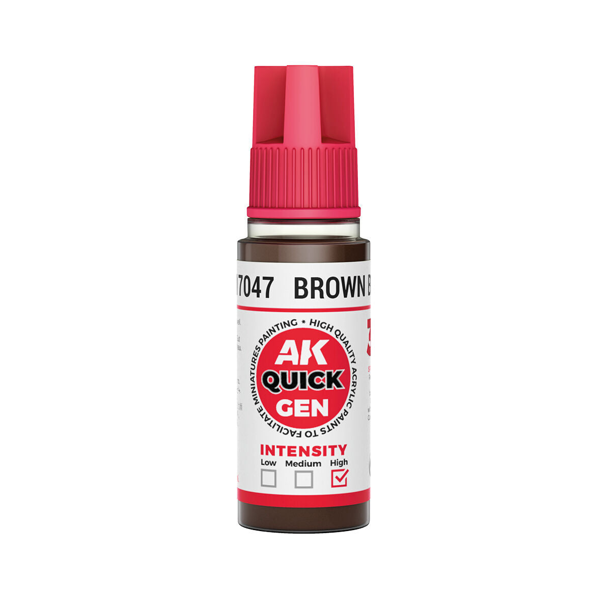 AK Interactive Quick Gen: Brown Black - 18ml Acrylic Paint