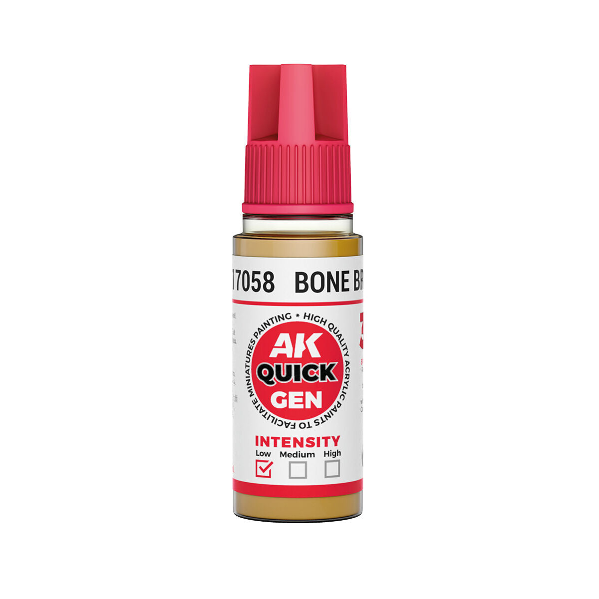 AK Interactive Quick Gen: Bone Brown - 18ml Acrylic Paint