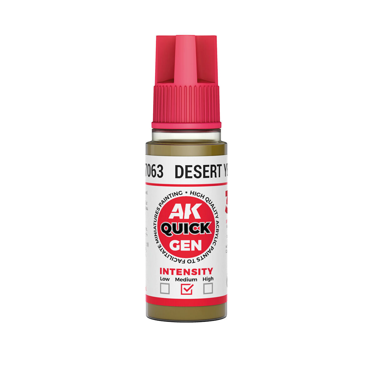 AK Interactive Quick Gen: Desert Yellow - 18ml Acrylic Paint