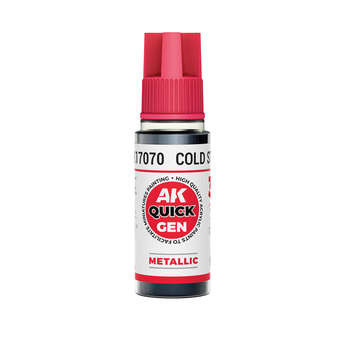 AK Interactive Quick Gen: Cold Steel - 18ml Acrylic Paint