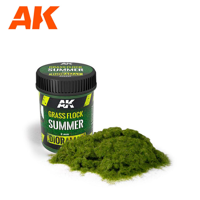 AK Interactive Vegetation - Grass Flock 2mm Summer