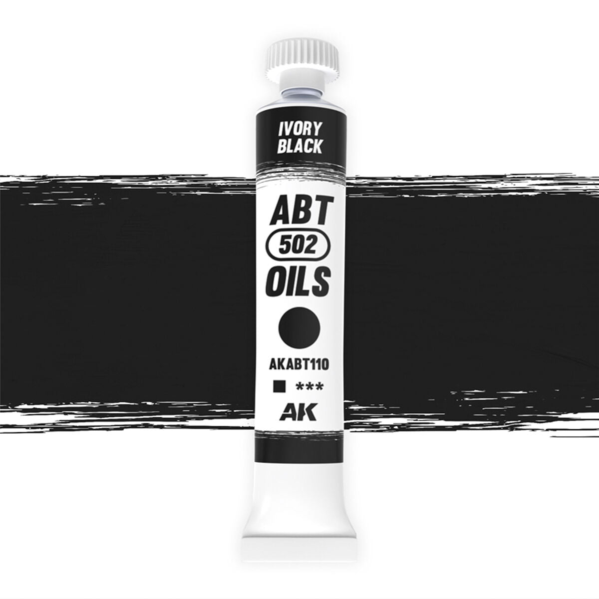 AK Interactive - Oils - Ivory Black 20ml