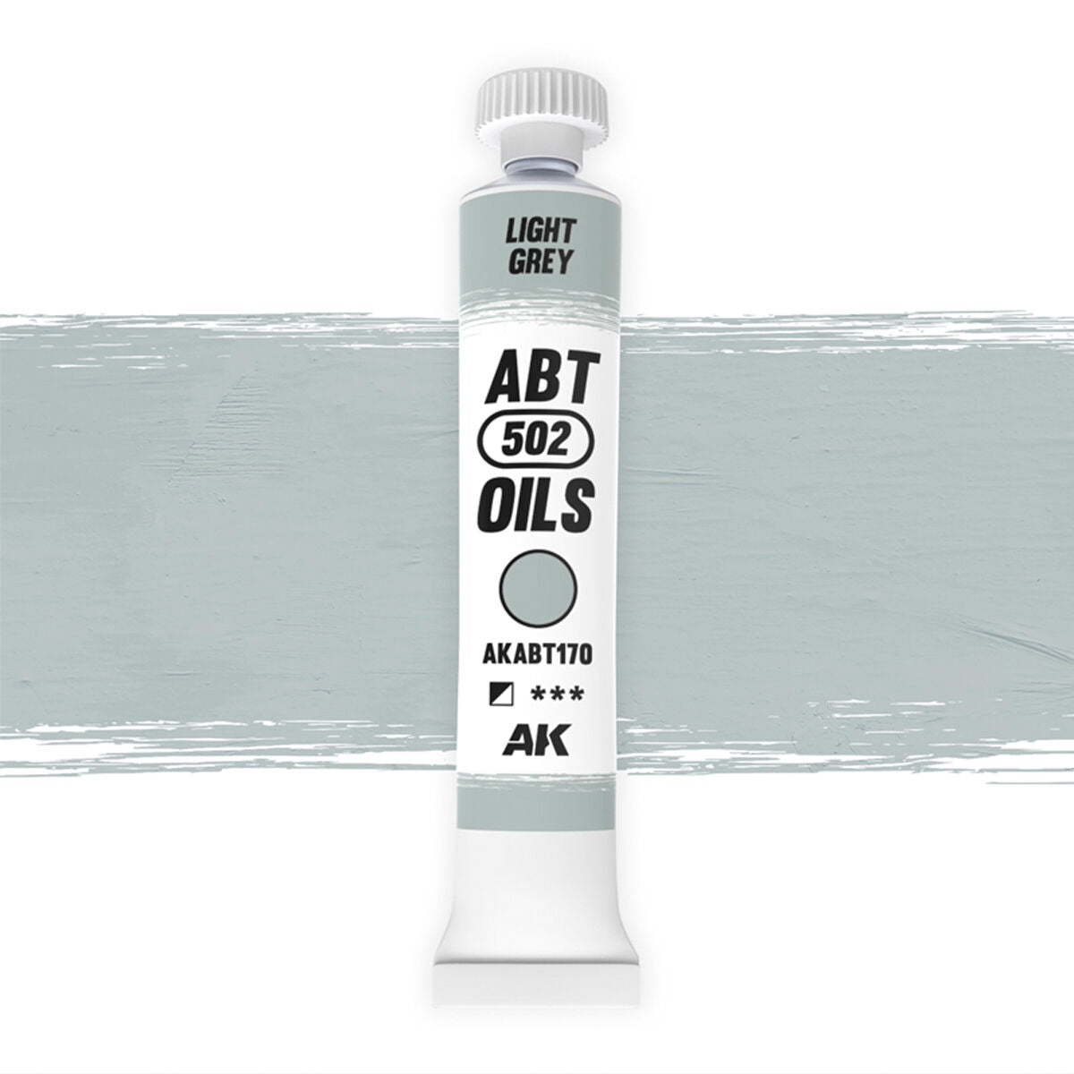 AK Interactive - Oils - Light Grey 20ml