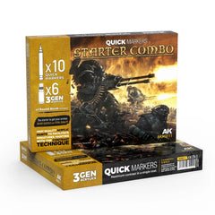 AK Interactive Quick Marker Set: Starter Combo Quick Markers + 3Gen Set