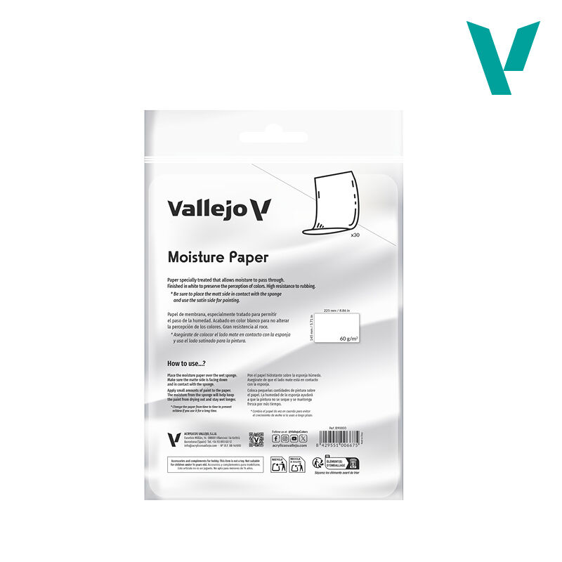Vallejo Wet Palette Moisture Paper Sheets