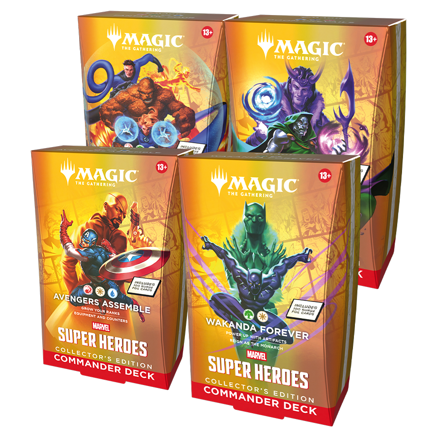 Magic: The Gathering® | Marvel Super Heroes Collector Commander Decks Set