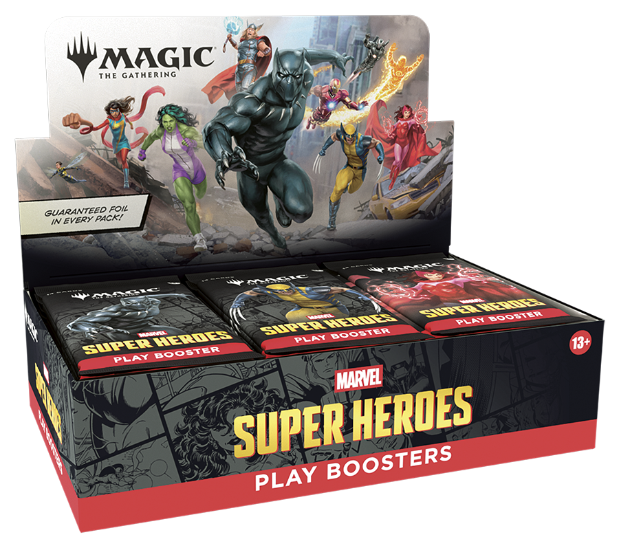 Magic: The Gathering® | Marvel Super Heroes Play Booster - BOX