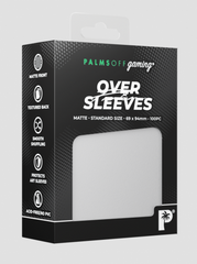 Palms Off Gaming - Premium Oversleeves - Standard Size - 100pc - CLEAR - Matte