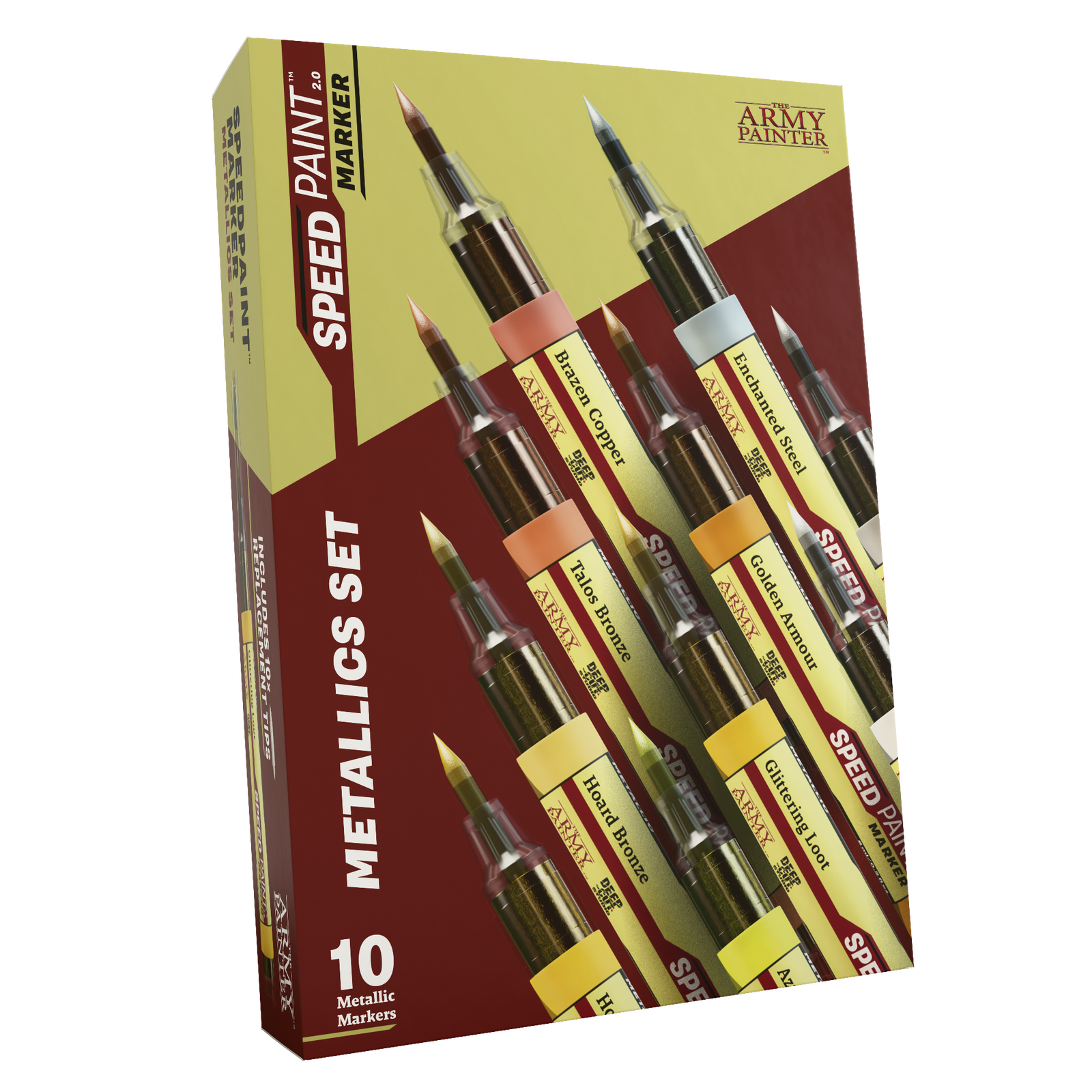 The Army Painter Speedpaint Marker - Metallics Set (10 Colours).