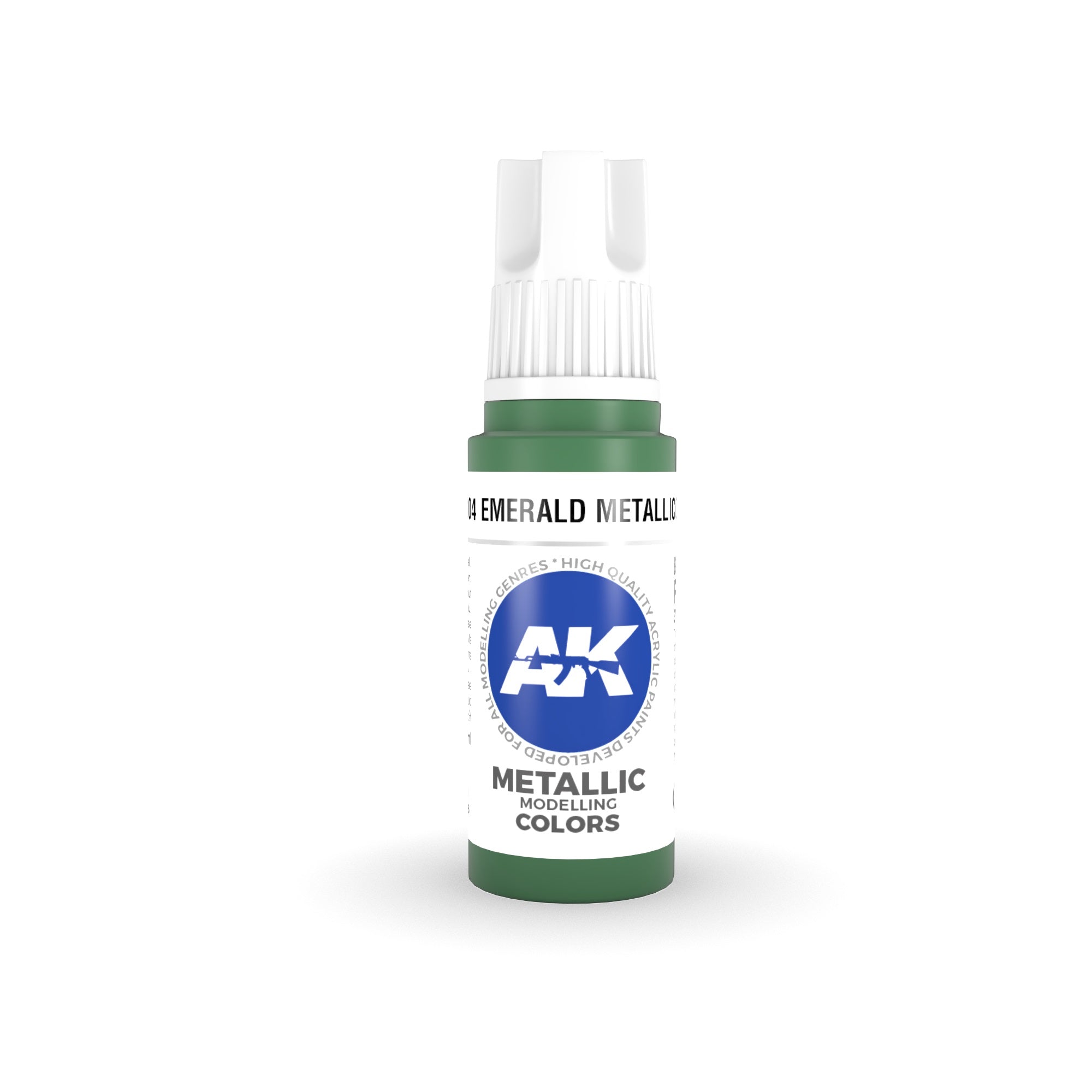 AK Interactive - 3 Gen Acrylics - Emerald Metallic Green 17ml