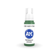 AK Interactive - 3 Gen Acrylics - Emerald Metallic Green 17ml
