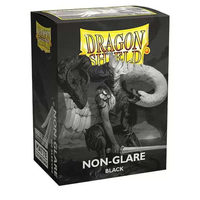 Dragon Shield - Box 100 - Standard Size Non Glare - Black MATTE